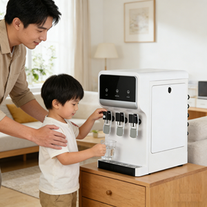 Purificateur d'eau de bureau Pipeline de haute qualité, équipement de purification, distributeur d'eau tout-en-un avec refroidissement par compresseur, votre solution tout-en-un - Product Image 1