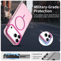 Casing Ponsel Warna Permen dengan Magnetik Mewah Transparan Tahan Guncangan untuk iPhone 17 Pro Max 17 Air 17 Case