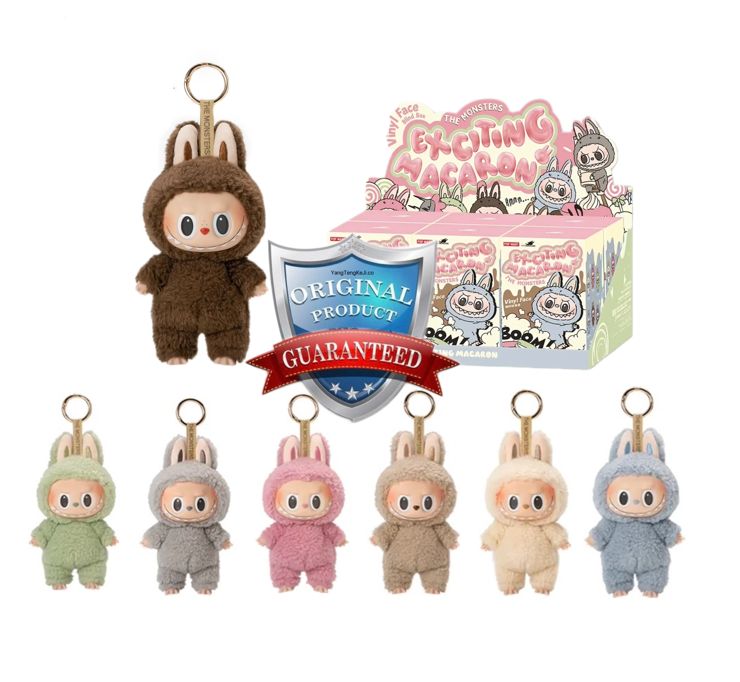 Official POPMART Labubu Exciting Macaron Vinyl Blind Box Toy 