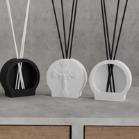 C & H Récipient de diffuseur de roseau en céramique de luxe Décoratif pour la maison Vide Récipient d'huile essentielle Vente en gros Bougie et accessoires de parfum