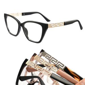 Montature per Occhiali da Vista Stile Cat Eye, Multicolore, Ultra-leggere, per Miopia, Modello LE1148 - Product Image 1