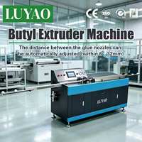 Machine d'extrusion automatique de butyl, équipement de scellement du verre isolant, ligne de production à haute efficacité