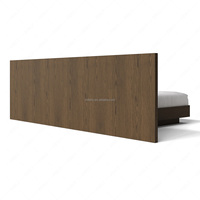 Lit double FERLY de style japonais moderne, en bois massif, avec panneaux extensibles et rangement pour la chambre à coucher