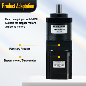Hltnc dịch vụ tùy biến tốc độ tỷ lệ 3 4 6 10 16 24 36 50 64 96 144 216 bánh răng servo hộp số hành tinh giảm tốc px60 cho CNC - Product Image 4