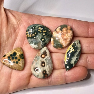 Venta al por mayor de jaspe natural del océano cabujón pulido a mano piedras preciosas sueltas forma de mezcla increíble para la fabricación de joyas lisas precio bajo por - Product Image 6