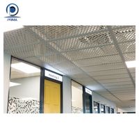 Techo decorativo de fábrica Prima, techo blanco falso compuesto de aluminio, diseño de paneles de techo de pasillo suspendido Interior