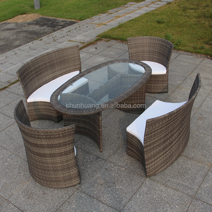 Nuovo design <span class=keywords><strong>esterno</strong></span> mobili <span class=keywords><strong>da</strong></span> giardino in <span class=keywords><strong>rattan</strong></span> PE mobili in <span class=keywords><strong>rattan</strong></span> di vimini tavolo <span class=keywords><strong>da</strong></span> pranzo e sedia set - Product Image 3