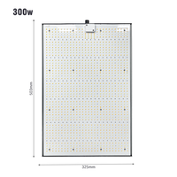 Panneau lumineux LED pour culture 300W IP65 LM281B, spectre complet, efficacité 2,7 µmol/J, alliage d'aluminium, angle de faisceau 120°, personnalisable, pour intérieur