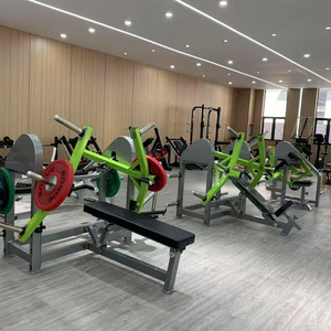 Máquina de Press de Pecho con Banco Plano para Gimnasio Comercial de Alta Gama, Entrenamiento de Fuerza con Placas para Brazos, Press Supino Sentado - Product Image 1