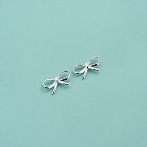 Bow Pendants and <b>Charms</b> Alloy <b>Silver</b> Plated for Bracelet Jewelry Making - Product Image 4