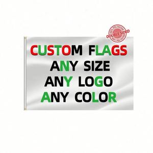 Banderoles et drapeaux d'extérieur personnalisés en polyester et nylon double face de haute qualité, toutes tailles, pour activités extérieures - Product Image 1