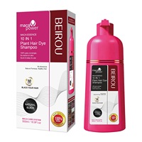 Krim Pewarna Rambut Ekstrak Tumbuhan Alami Organik Premium, Tahan Lama, Efek Cepat, Warna Hitam Permanen 500mL