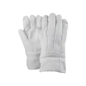 Sarung tangan tahan api panjang, sarung tangan pemadam api tahan suhu tinggi sarung tangan asbes industri terisolasi