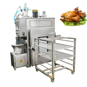 Hot Sale Stainless Steel Fully Automatic Smoke House Machine Fish Meat Beef Chicken Smoking Oven Smoke House