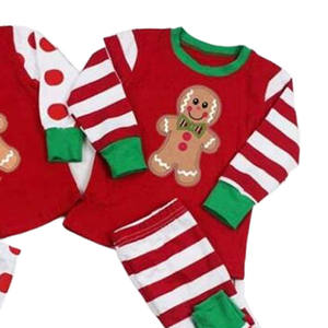 La migliore vendita di Nuovo modo dei bambini dei vestiti Del Capretto Di Natale gingerbread pigiami ragazzi e le <span class=keywords><strong>ragazze</strong></span> - Product Image 3