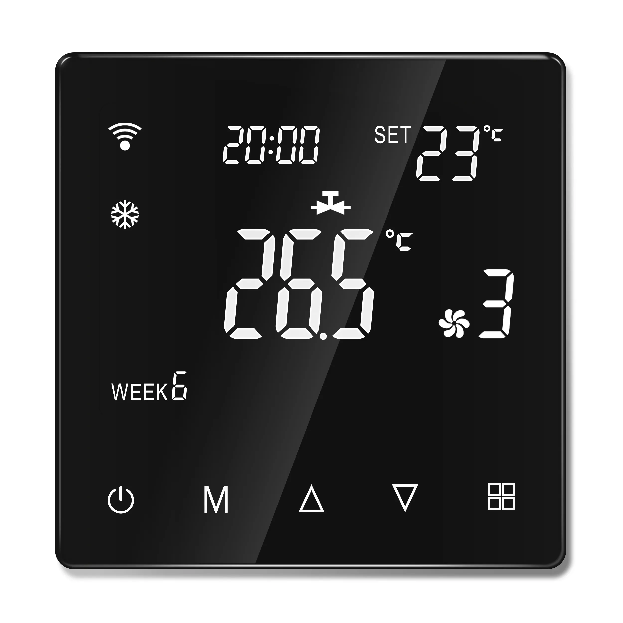 Thermostat électrique intelligent WiFi Programmable LCD Floor Heating Room Temperature Controller Touch Tuya APP Remote Control