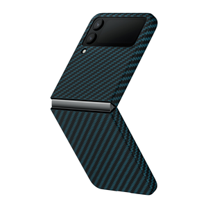 Keepwin 2024 새로운 디자인 진짜 탄소 섬유 커버 삼성 갤럭시 Z 플립 <span class=keywords><strong>4</strong></span> 접이식 화면 휴대 전화 케이스 - Product Image 2