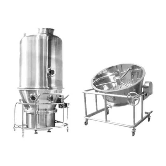 Chất lỏng giường máy sấy fluidized giường granulator thực phẩm đồ uống chất lỏng giường thiết bị sấy khô