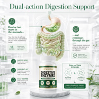 Capsules de papain de Bacillus Coagulans OEM/ODM : Probiotiques, prébiotiques et enzymes digestives pour le soutien digestif intestinal des adultes