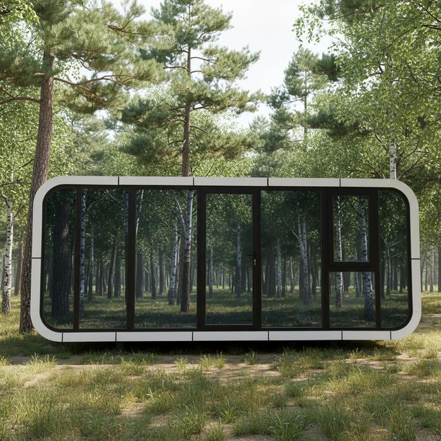 Cheap Prefab Steel Sandwich Panel Mini Apple Cabin House Quick Build Portable 20Ft 40Ft Office Waterproof Hotel Apartment
