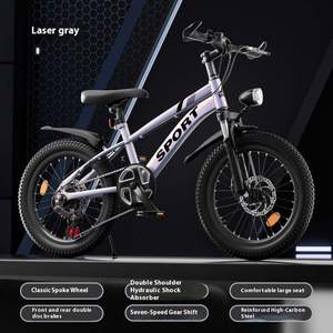 <span class=keywords><strong>Bicicleta</strong></span> Infantil para Niños y Niñas, <span class=keywords><strong>Bicicleta</strong></span> de Montaña con Doble Freno de Disco y Amortiguación, Cuadro de Acero al Carbono con Resorte - Product Image 5