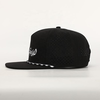 Topi Snapback Bordir Logo 5 Panel Custom Grosir, Topi Snapback Hip Hop Flat Bill Gorras, Topi Berlubang Potongan Laser