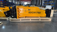 Ciseau hydraulique SDCH1750 de 175 mm pour excavatrice de 35 à 40 tonnes, compatible avec Sany SY365, CAT 336, Komatsu PC400, marteau brise-roche