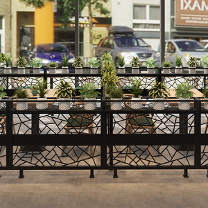 Customized Wrought <b>Iron</b> Partition Screens For Restaurants Cafes Bars Commercial Residential Use New Chinese Style Durable - Product Image 1