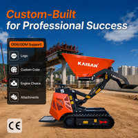 Kostenloser Versand: Hydraulischer Diesel-Minidumper 600kg 800kg – Multifunktionaler Raupen-Minidumper für Baustellen