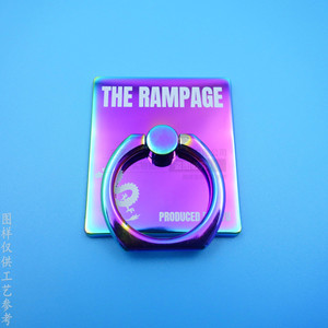 The Rampage Metal <b>Ring</b> Holder Zinc Alloy Dazzling Color Adhesive Back Mount <b>Phone</b> Stand Desktop Use - Product Image 3
