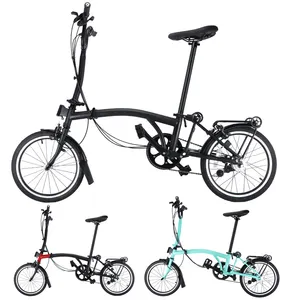Горячая распродажа высокое качество Tri-Складная 16 дюймов 6 скоростей brompt складной велосипед городской велосипед sunhira
