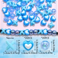 Perles en gros pour dreadlocks de mode enfantine, perles acryliques ethniques pour enfants, accessoires capillaires, pendentifs d'amour, perles pour cheveux