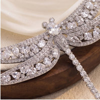 Broche Libellule de Luxe pour Femme, Épingle de Revers en Cuivre avec Zircon Cubique pour Robe, Costume, Écharpe, Bijoux – Vente en Gros