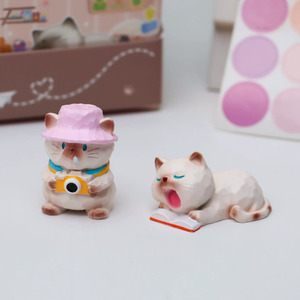 Caja Sorpresa Cat Travel Diary con Figuras de Resina de 3.2x4.5cm para Regalo de Niñas - Product Image 4