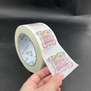Custom Printed Kraft Paper Packing Tape - Eco-Friendly White Kraft Paper Packaging Tape for Shipping - Product Image 4