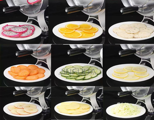 Trancheuse manuelle commerciale compacte pour fruits et légumes avec composants à engrenages, machine multifonctionnelle pour bananes et pommes de terre frites - Product Image 5