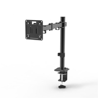 Support de moniteur en métal robuste, bras articulé simple réglable, pince de bureau, support VESA 100x100, charge maximale 8 kg