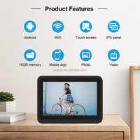 Desktop Frameo layar sentuh, bingkai foto Digital elektronik WiFi 16GB penyimpanan 10 inci