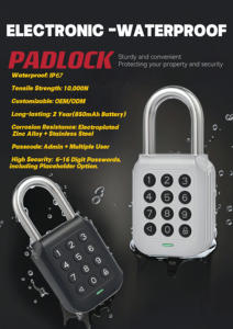 उच्च गुणवत्ता वाले यांत्रिक सामान कोड लॉक पुश बटन पिन कोड लॉकर संयोजन डोर लॉक कोड कीपैड परिवर्तन के साथ - Product Image 6