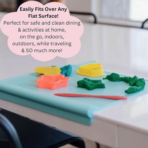 Tovaglietta in Silicone con Bordo Antiscivolo <span class=keywords><strong>per</strong></span> Dentizione, Tovaglietta Antiscivolo <span class=keywords><strong>per</strong></span> Bambini Senza BPA, Tappetino <span class=keywords><strong>per</strong></span> Alimenti <span class=keywords><strong>per</strong></span> Bambini, Tovaglietta da Viaggio <span class=keywords><strong>per</strong></span> Neonati - Product Image 4
