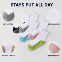 Chaussettes de sport courtes personnalisées avec logo, antidérapantes, en silicone, en spandex et polyester, respirantes, en tricot, pour le fitness, le basketball et les occasions décontractées