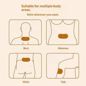 KMT Patch chauffant jetable auto-chauffant pour soulager les douleurs menstruelles et les douleurs abdominales inférieures, taille 10cm*13cm, infusé à l'agripaume - Product Image 3