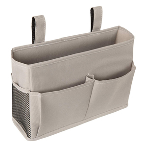 Organisateur suspendu beige à multiples poches, universel pour fauteuil ou fauteuil roulant, pour la maison et l'extérieur - Product Image 1