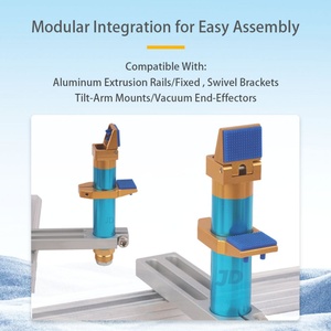 Pince robotique à doigt unique, pneumatique composée, à bascule, pour cylindres de 20 à 95 mm, avec rotation à 90° °   Pièces pneumatiques pour mécanisme de retournement - Product Image 3
