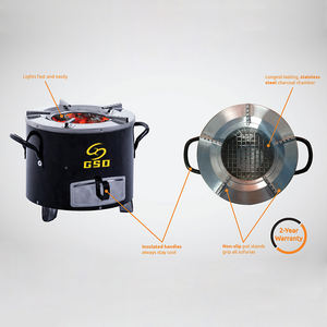 GSD açık kamp afrika soba çok fonksiyonlu kömür paslanmaz çelik ev ahşap brülör soba - Product Image 4