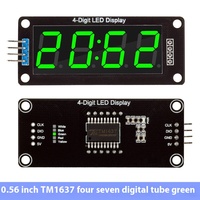 Stock Pantalla digital de 0,56 pulgadas Módulo de reloj de tubo de 7 segmentos de 4 bits Producto de circuitos integrados de interfaz TM1637 IIC