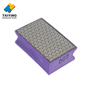 Tampon de <span class=keywords><strong>ponçage</strong></span> diamanté électroplaqué avec support, éponge de polissage manuel pour granit, marbre, verre, personnalisable OEM - Product Image 3