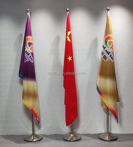 עיצוב מותאם אישית לוגו מפעל מחיר נשלף פנימי מוט הדגל הלאומי באיכות גבוהה מעמד נירוסטה - Product Image 2