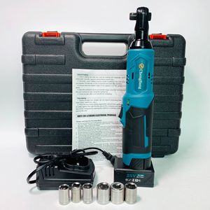 25v Portable Cordless Ratchet Wrench M10 Rechargeable Lithium 90 Degree Right Angle <b>Torque</b> Wrench <b>Set</b> C02 - Product Image 6