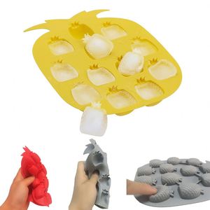 12 Pineapple Silicone Ice Cube Tray Gummy Jello Fondant Mold <b>Mini</b> <b>Soap</b> Embeds Crayon Wax Melt Mold Kitchen Bar Accessories - Product Image 4